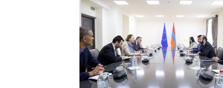 ԵԽ գլխավոր քարտուղարը պաշտոնական այցով Երևանում է․ Միրզոյանի հետ քննարկել է տարածաշրջանում կայունության հետ կապված հարցեր