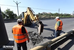 Տեմպը բավականին լավն է. Ավինյանը` Կիևյան կամրջի հիմնանորոգման աշխատանքների մասին