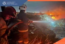 Հրդեհ է բռնկվել Երևանի Սիլիկյան թաղամասի աղբավայրում 