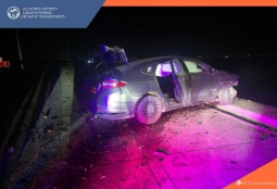 Четыре человека пострадали в крупной аварии в Армении