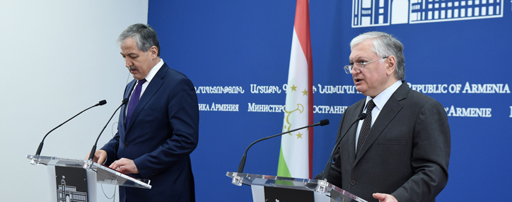 Армения и Таджикистан намерены развивать торгово-экономические отношения – Налбандян