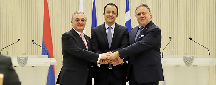 Armenian, Cypriot and Greek foreign ministers establish trilateral partnership 
