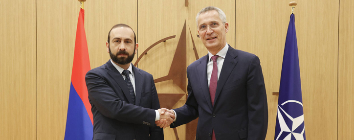 Mirzoyan and Stoltenberg discuss humanitarian crisis in Artsakh 