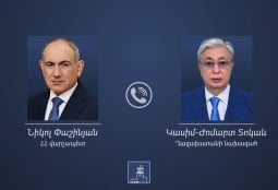 Пашинян и Токаев обсудили возможности сотрудничества в реализации региональных транспортных программ