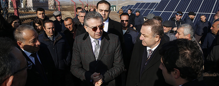 New solar power plant built in Armenian Shenik