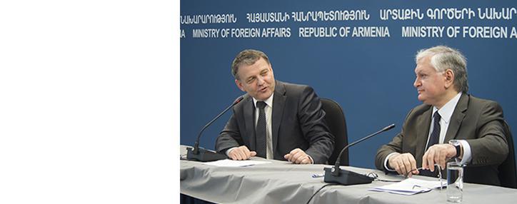 Armenian and Czech foreign ministers discuss in Yerevan a wide range of issues