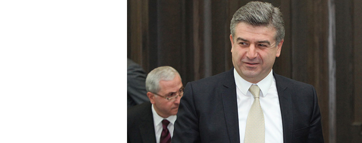 Armenian president appoints Karen Karapetyan as new prime minister