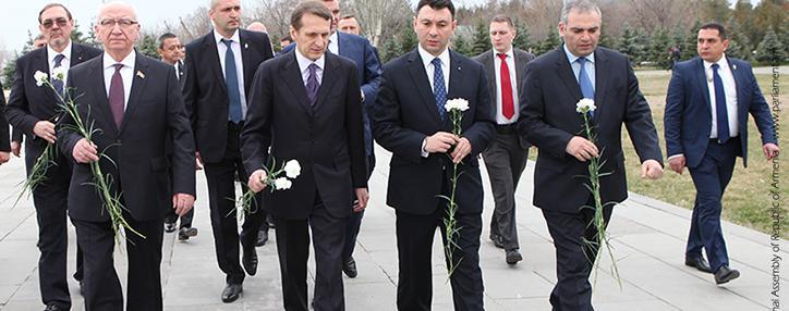 Нарышкин посетил мемориал памяти жертв Геноцида армян в Ереване
