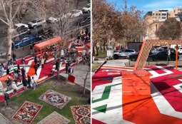 Երևանում բացվել է աշխարհում ամենամեծ հայկական գորգով  խաղահրապարակը