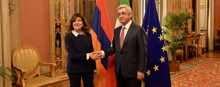 Sargsyan says Armenia interested in deepening ties with Italy Sargsyan says Armenia interested in deepening ties with Italy