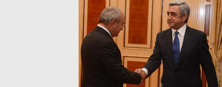 Президент Армении принял генерального прокурора в связи с истечением срока его полномочий