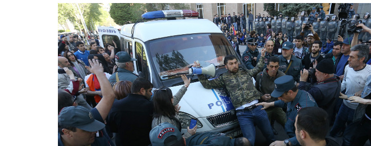 Armenian police department threatens protesters again 