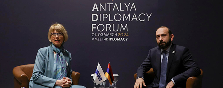 Мирзоян обсудил с генсеком ОБСЕ нормализацию отношений между Арменией и Азербайджаном