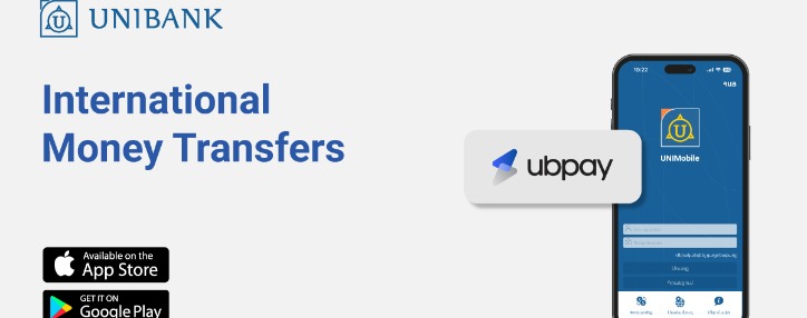 Денежные переводы UBPay стали доступны в мобильном приложении Юнибанка