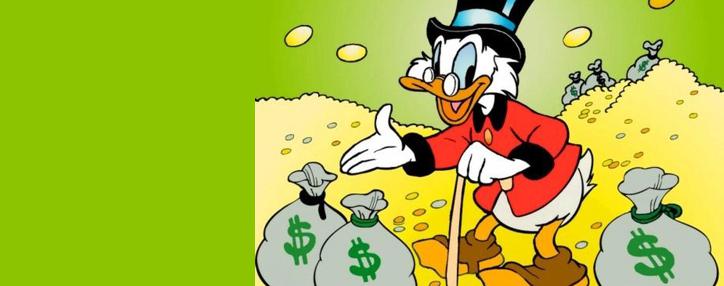 «Дядюшка Скрудж» с состоянием $65,4 млрд. стал самым богатым вымышленным персонажем 2013 года,  рейтинг Forbes
