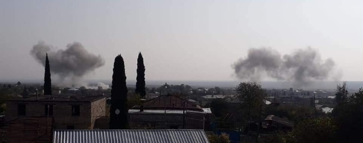 Враг нанес удар по Мартакерту в Арцахе с использованием боевой авиации (ФОТО)