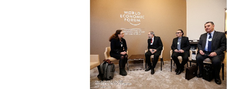 Пашинян в Давосе обсудил перспективы сотрудничества с руководителями компаний Mitsubishi Heavy Industries, JICA и eBay