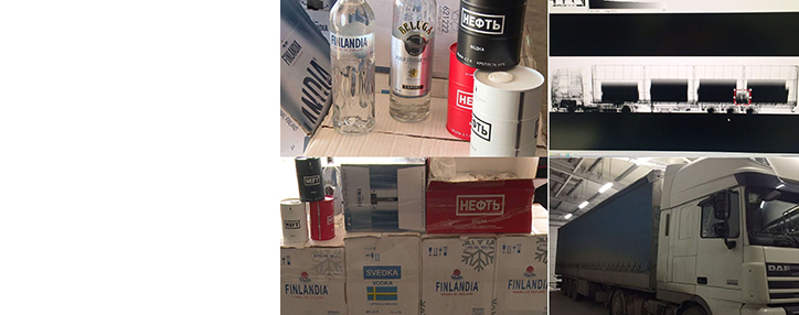 Գոգավանում բեռնատարի թաքստոցներից հայտնաբերվել է շուրջ 350 շիշ չհայտարարագրված օղի