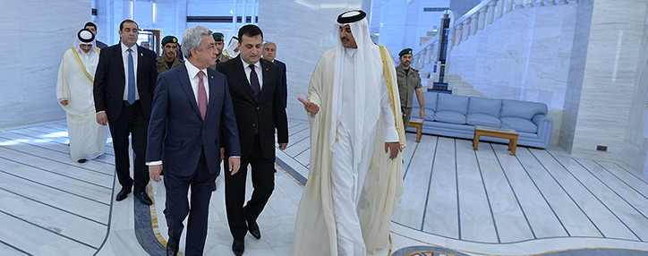 Armenian president discusses liberalization of visa regimes with Qatar Armenian president discusses liberalization of visa regimes with Qatar