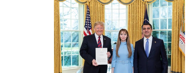 Новый посол Армении в США вручил верительные грамоты Дональду Трампу