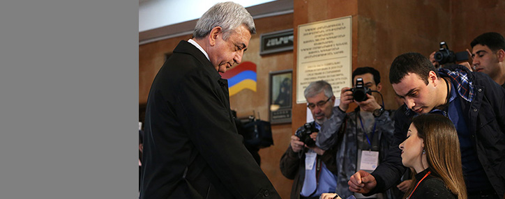 ՀՀ նախագահը քվեարկեց խորհրդարանական ընտրություններում