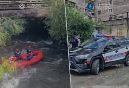 Նախօրեին գետն ընկած երեխաների որոնողական աշխատանքները շարունակվում են․ ներգրավված են մեծ թվով ջրասուզակներ, փրկարարներ և ոստիկաններ