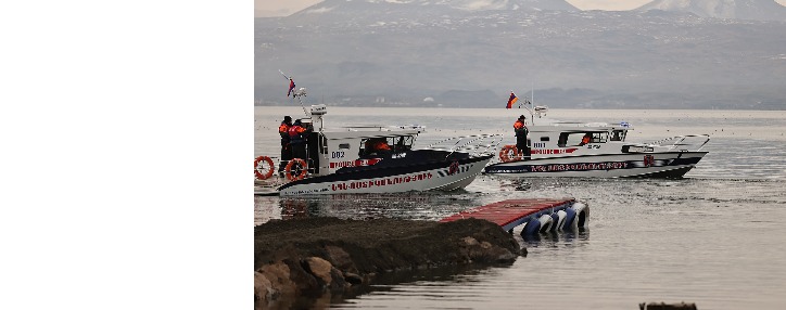 На озере Севан официально задействована Водно-патрульная служба