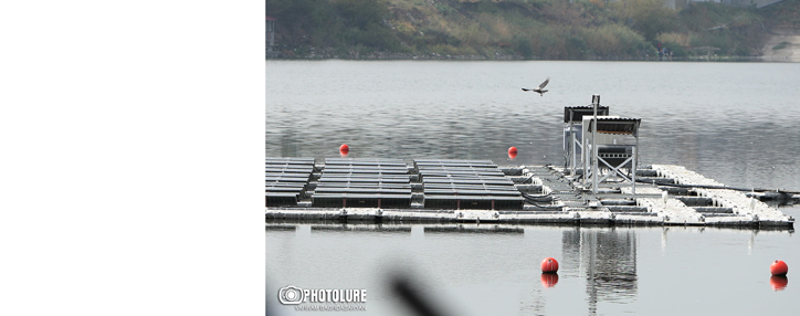 First floating solar photovoltaic plant installed on Yerevan Lake