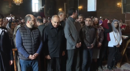 Փաշինյանը մասնակցում է զինվորների հոգիների խաղաղության համար տեղի ունեցող պատարագին