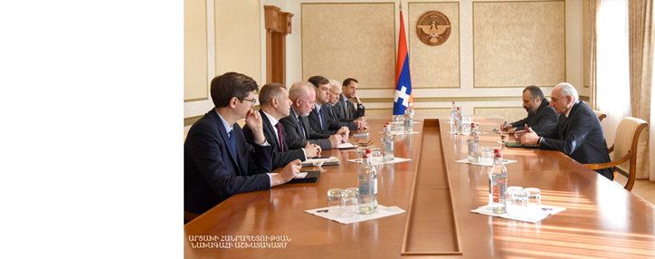 ԱՀ նախագահը ԵԱՀԿ ՄԽ համանախագահների հետ քննարկել է ադրբեջանա-ղարաբաղյան հակամարտության կարգավորմանը վերաբերող հարցեր 