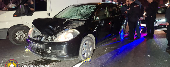 Два пешехода погибли на месте в ДТП в Ереване 