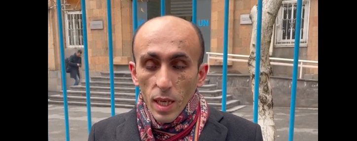 Artak Beglaryan starts open-ended protest in Yerevan  