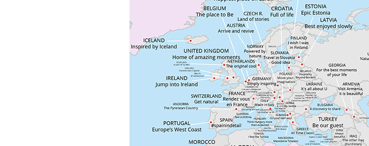 Армения включена в карту туристических слоганов британского портала