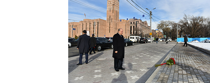 Президент Армении почтил память жертв событий 1 марта 2008 года 