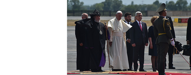 Pope arrives in Armenia for pastoral visit Pope arrives in Armenia for pastoral visit
