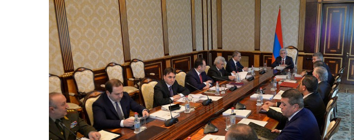 President Sargsyan convenes national security council meeting
