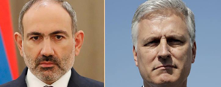 Советник президента США по нацбезопасности подтвердил Пашиняну готовность его страны принести пользу Армении и региону