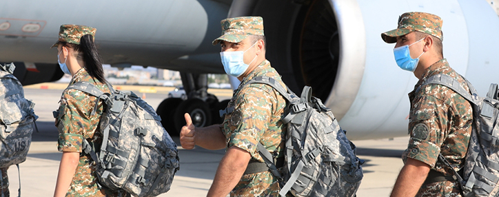 Очередная группа миротворцев ВС Армении отбыла в Афганистан