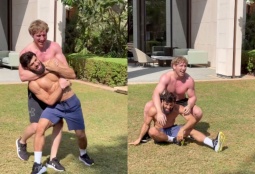  Алексанян vs Царукян: два чемпиона "схлестнулись" в шутливом поединке (ВИДЕО) 