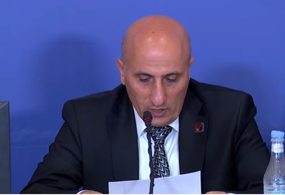  CEC Head Presents Results of Electronic Voting in Armenia's Parliamentary Elections