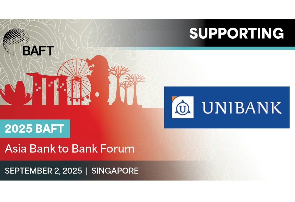 Юнибанк стал спонсором форума BAFT 2025 Asia Bank to Bank в Сингапуре Юнибанк стал спонсором форума BAFT 2025 Asia Bank to Bank в Сингапуре