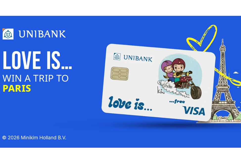 Love Is… card from Unibank can win a trip to Paris