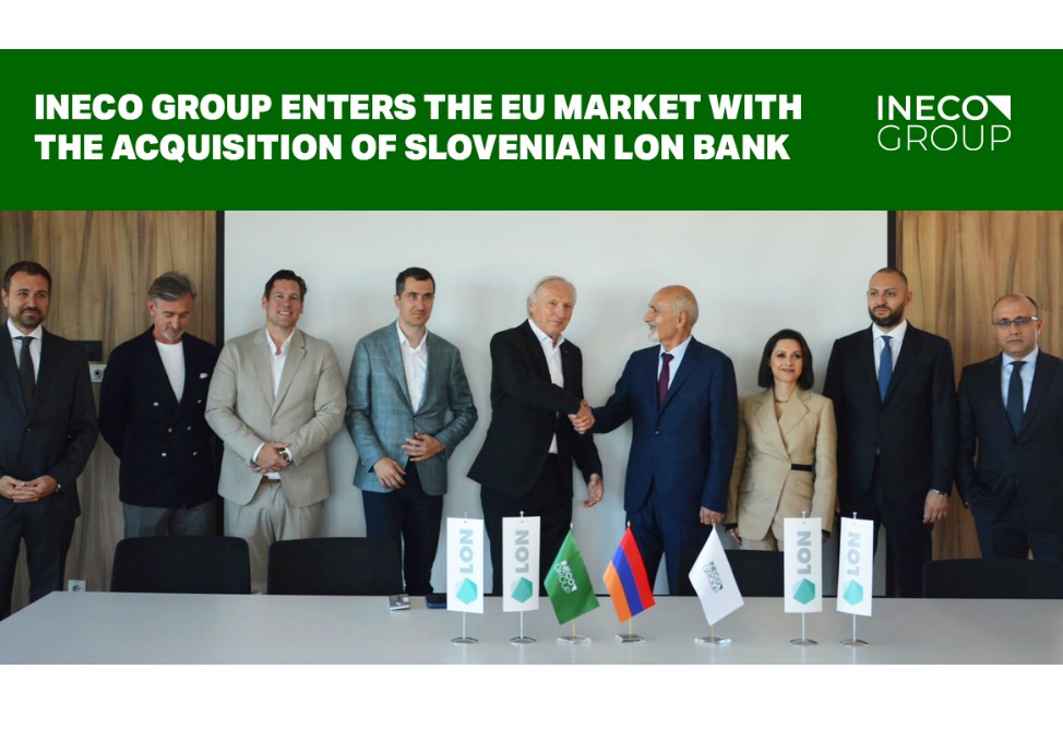 Ineco Group-ը մուտք է գործում ԵՄ բանկային շուկա՝ ձեռք բերելով սլովենական LON բանկի բաժնետոմսերի մեծամասնությունը 