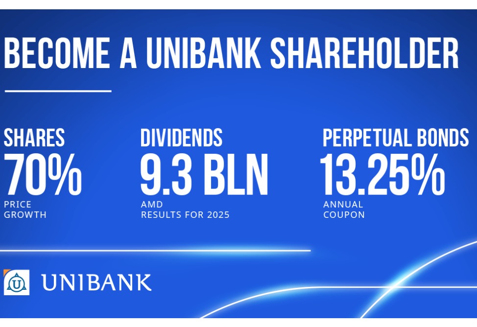 Become a Unibank shareholder and acquire perpetual bonds with a 13.25% yield