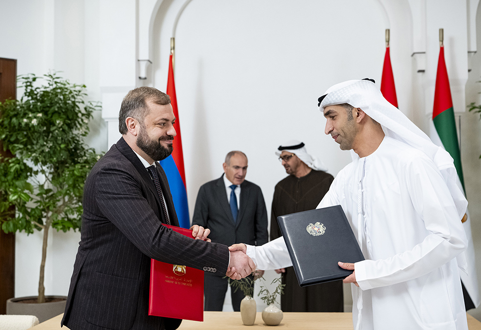 Армения и ОАЭ подписали соглашение «О торговле услугами и инвестициях»